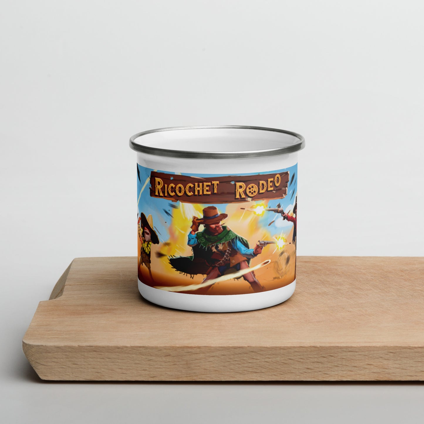 Ricochet Rodeo Enamel Mug