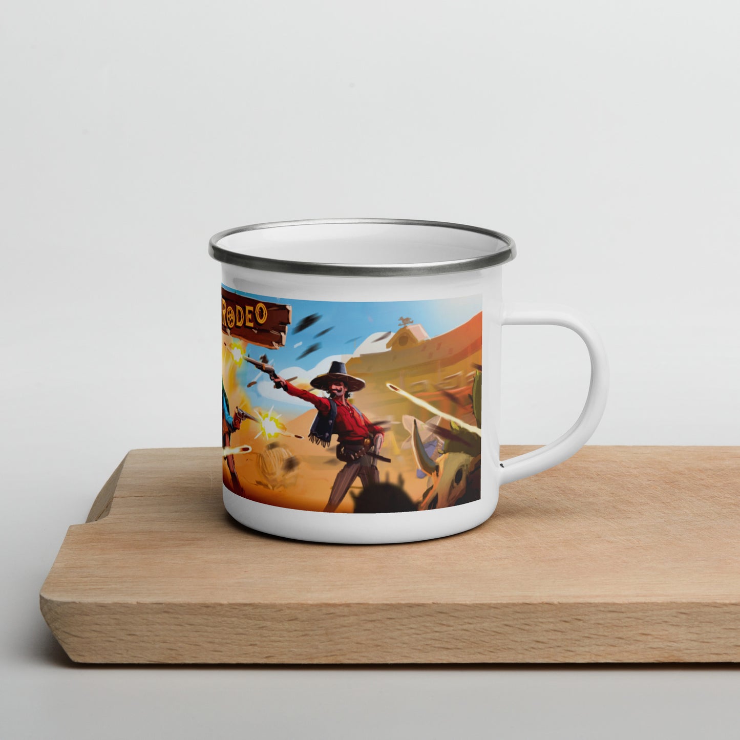 Ricochet Rodeo Enamel Mug