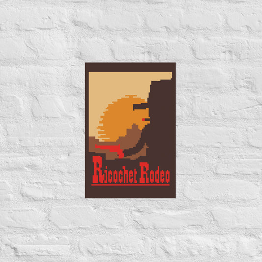 Ricochet Rodeo Retro Poster